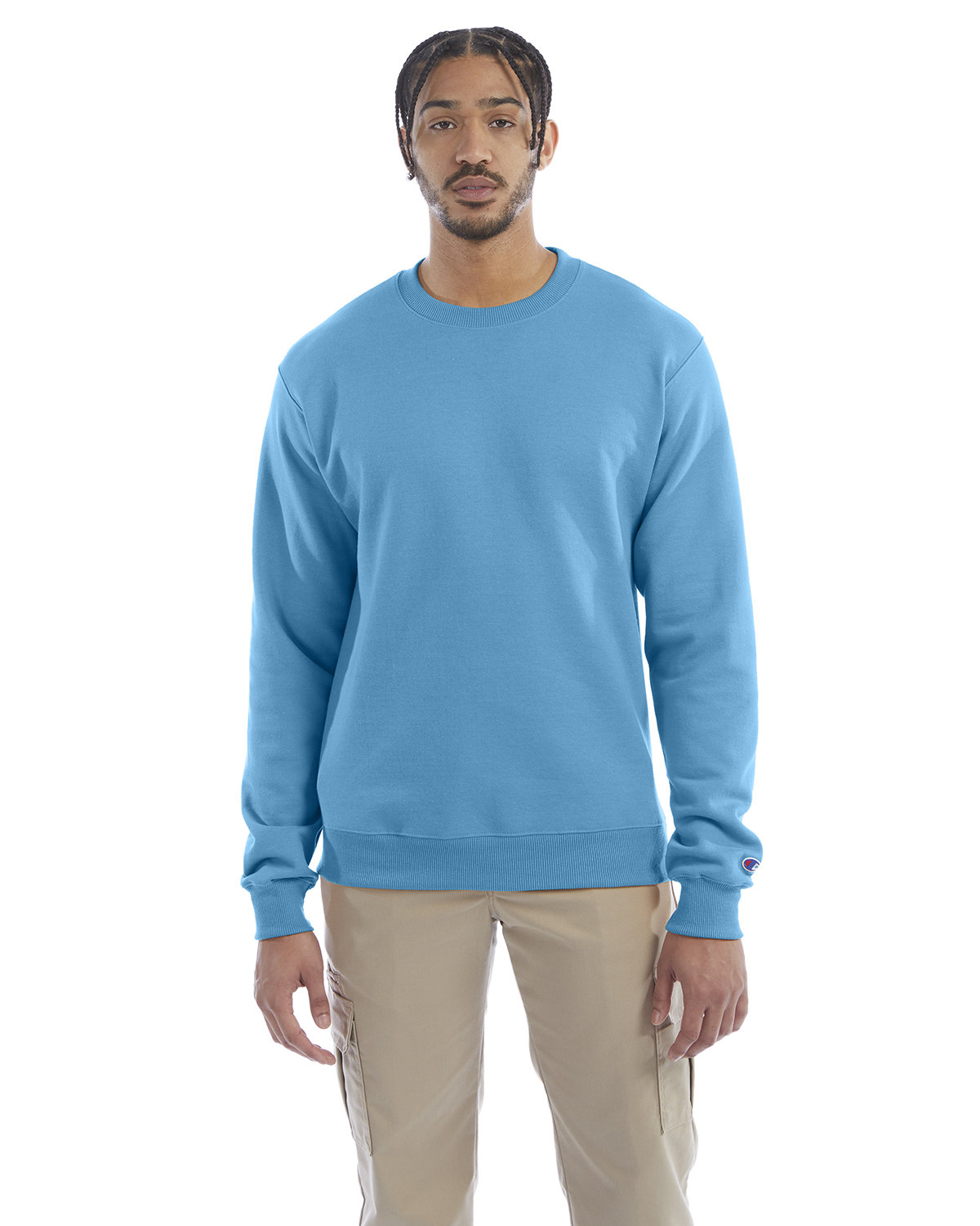 Champion Adult Powerblend® Crewneck Sweatshirt BLUE LAGOON 