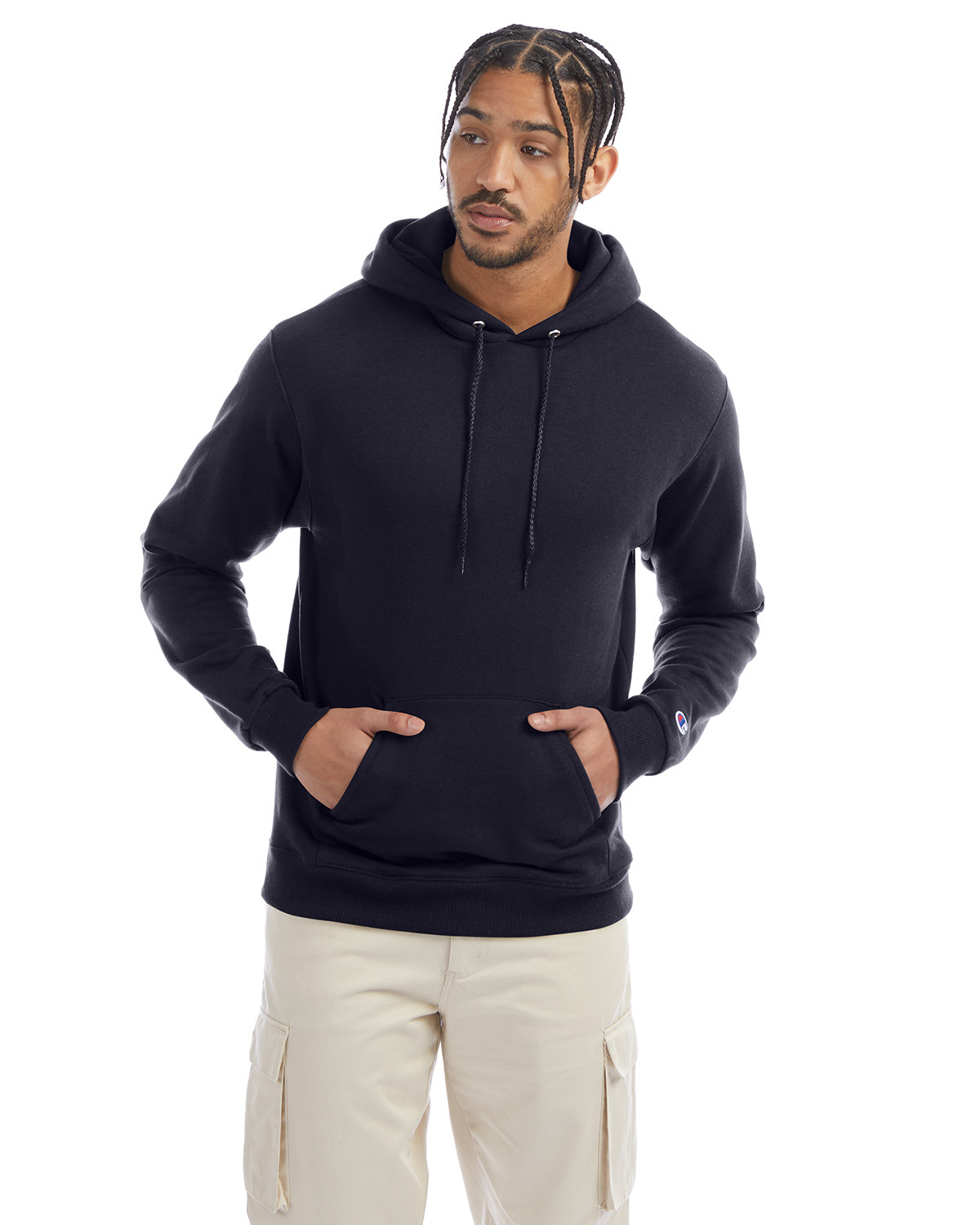 Champion Adult Powerblend® Pullover Hooded Sweatshirt navy 