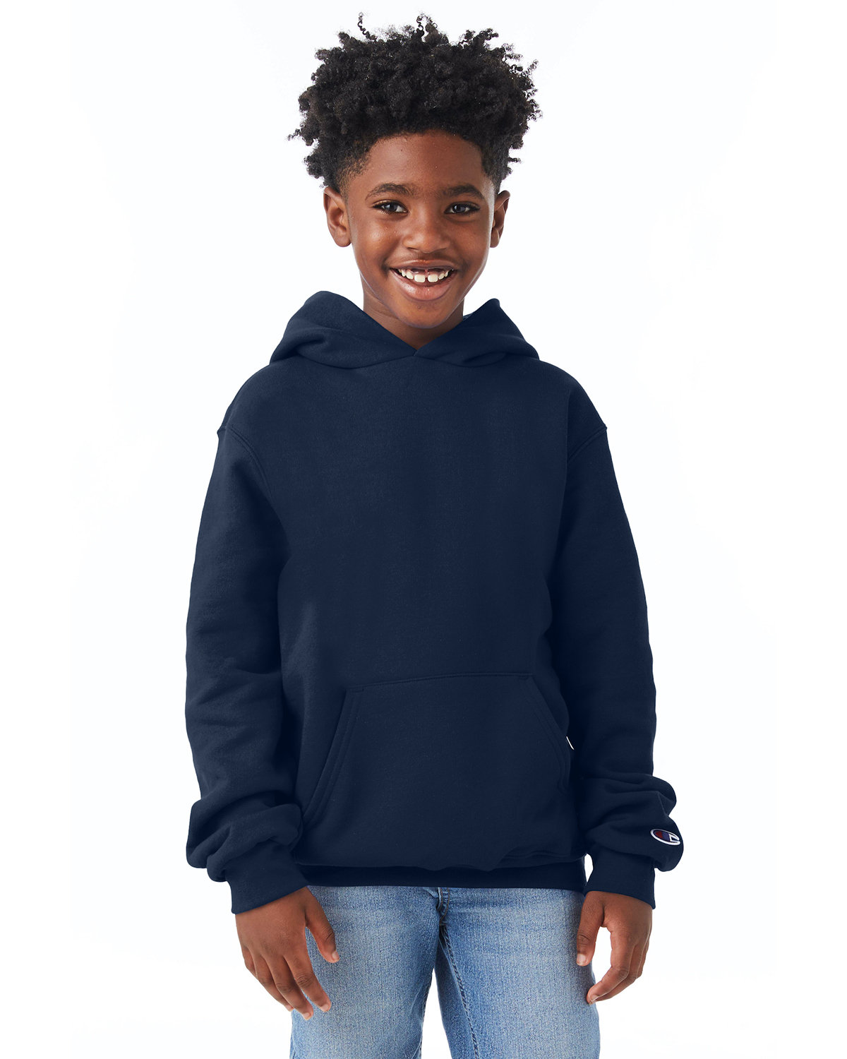 Champion Youth Powerblend® Pullover Hooded Sweatshirt | alphabroder