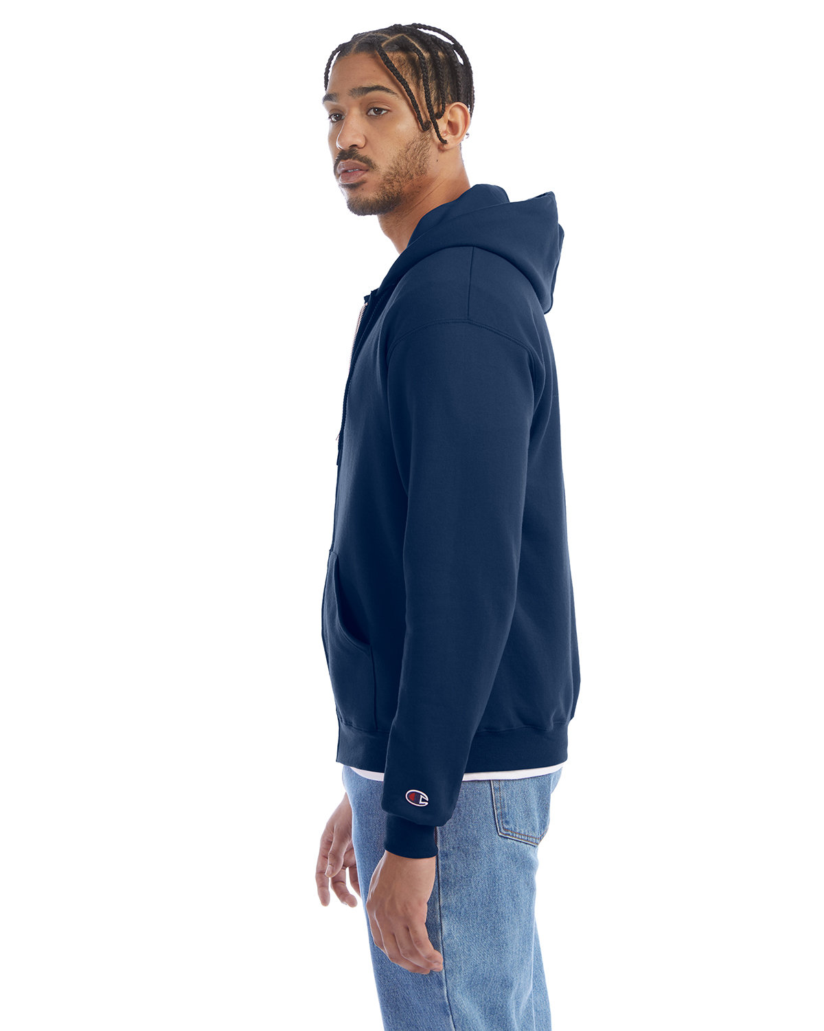 Champion Adult Double Dry Eco® Full-Zip Hooded Sweatshirt | alphabroder