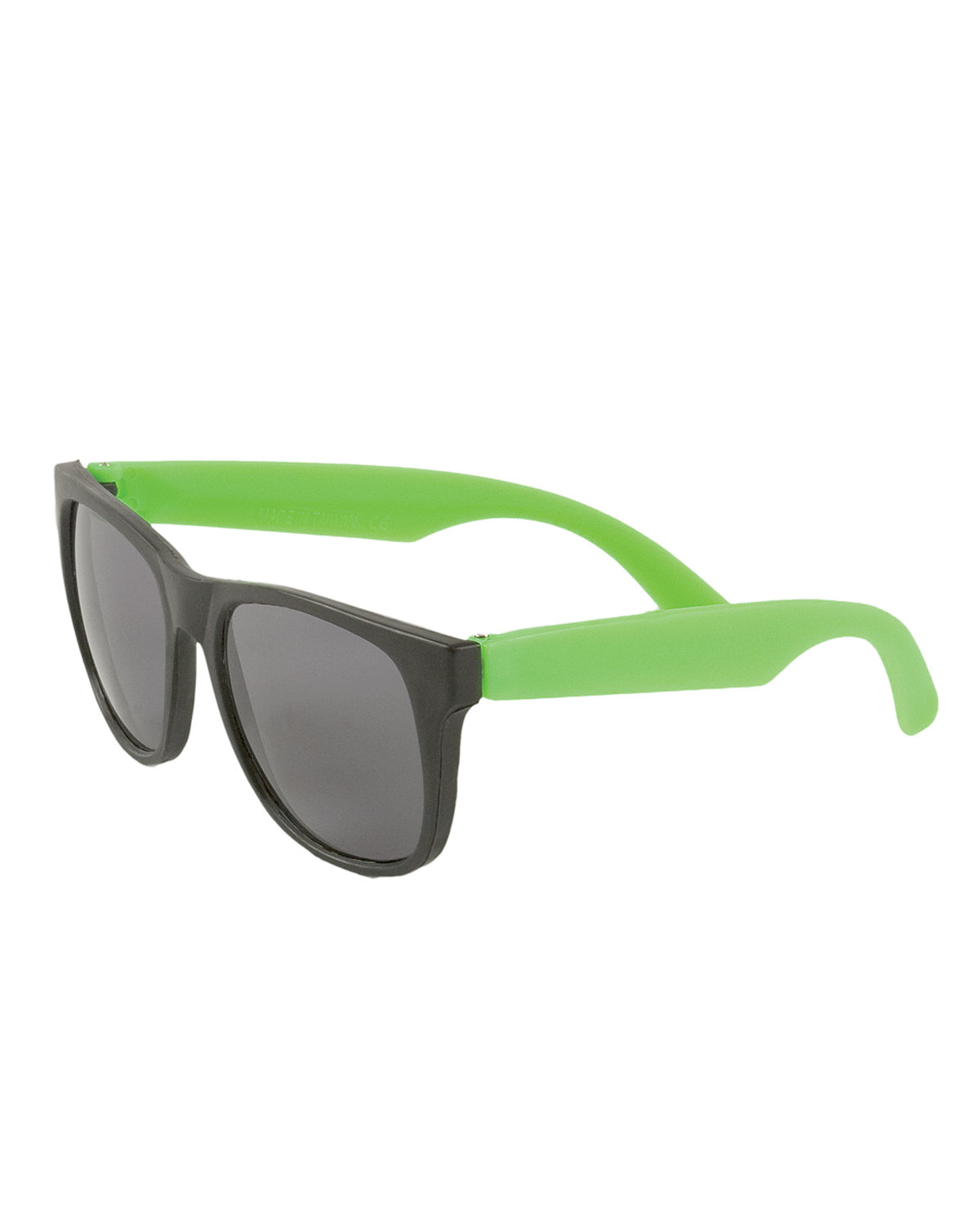 Prime Line Two-Tone Matte Sunglasses neon green 