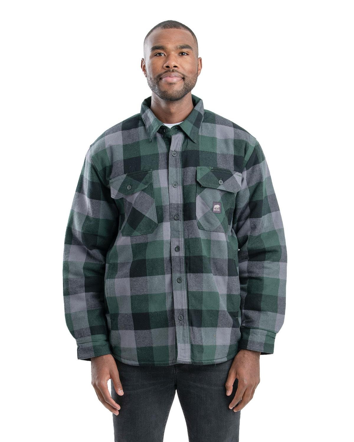 Berne Men's Timber Flannel Shirt Jacket | alphabroder