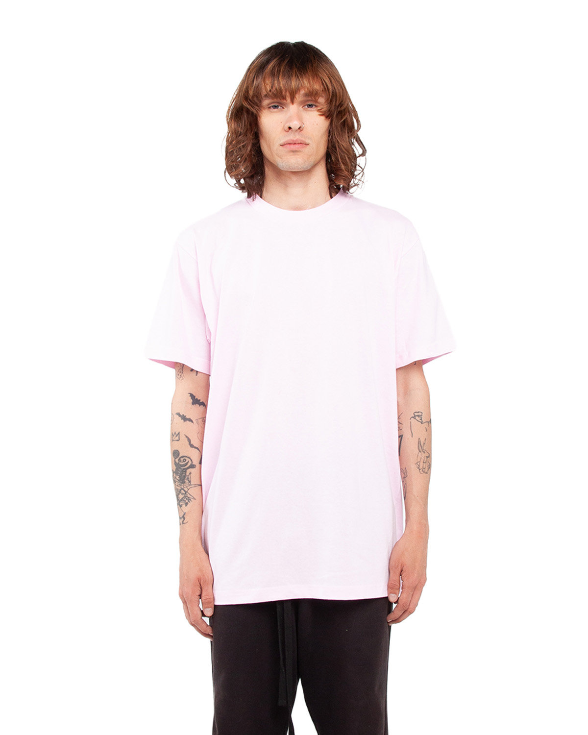 Shaka Wear Adult 6 oz., Active Short-Sleeve Crewneck T-Shirt PINK 