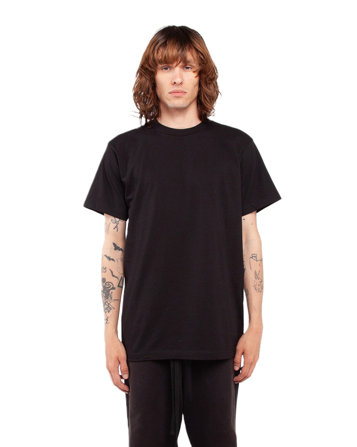 Shaka Wear Adult 6 oz., Active Short-Sleeve Crewneck T-Shirt BLACK 
