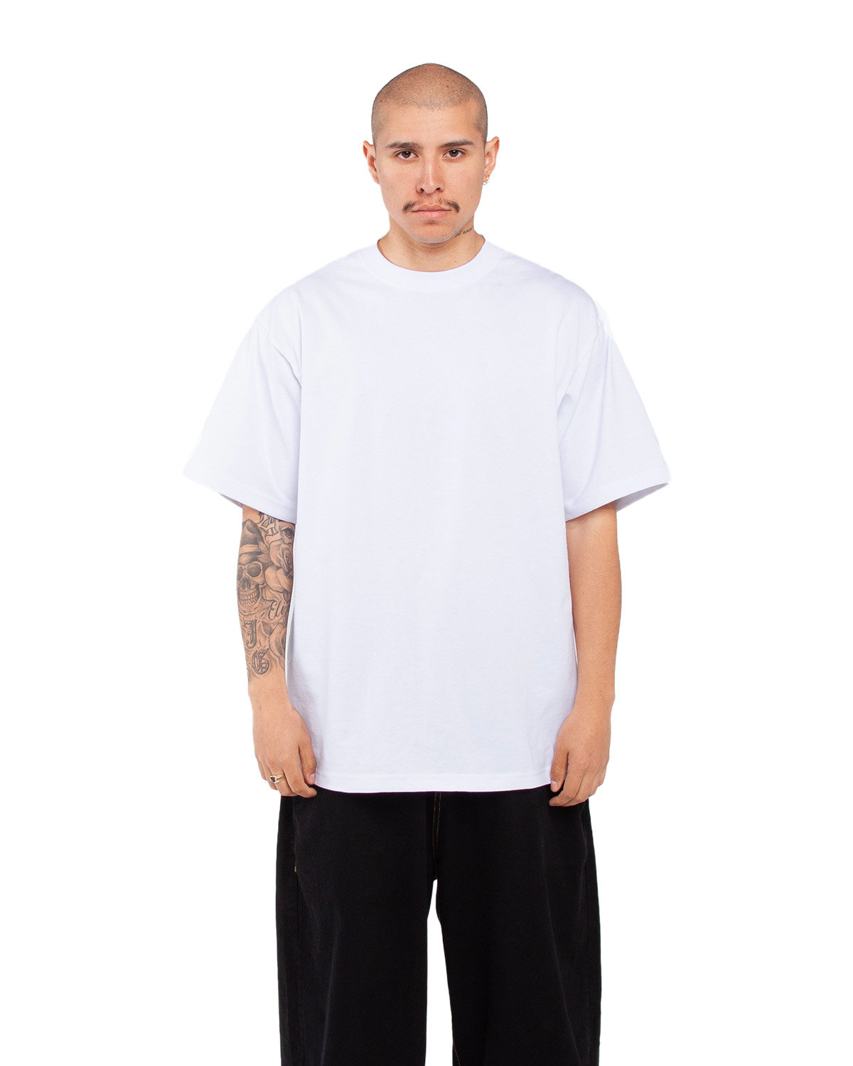 Shaka Wear Tall 7.5 oz., Max Heavyweight Short-Sleeve T-Shirt WHITE 