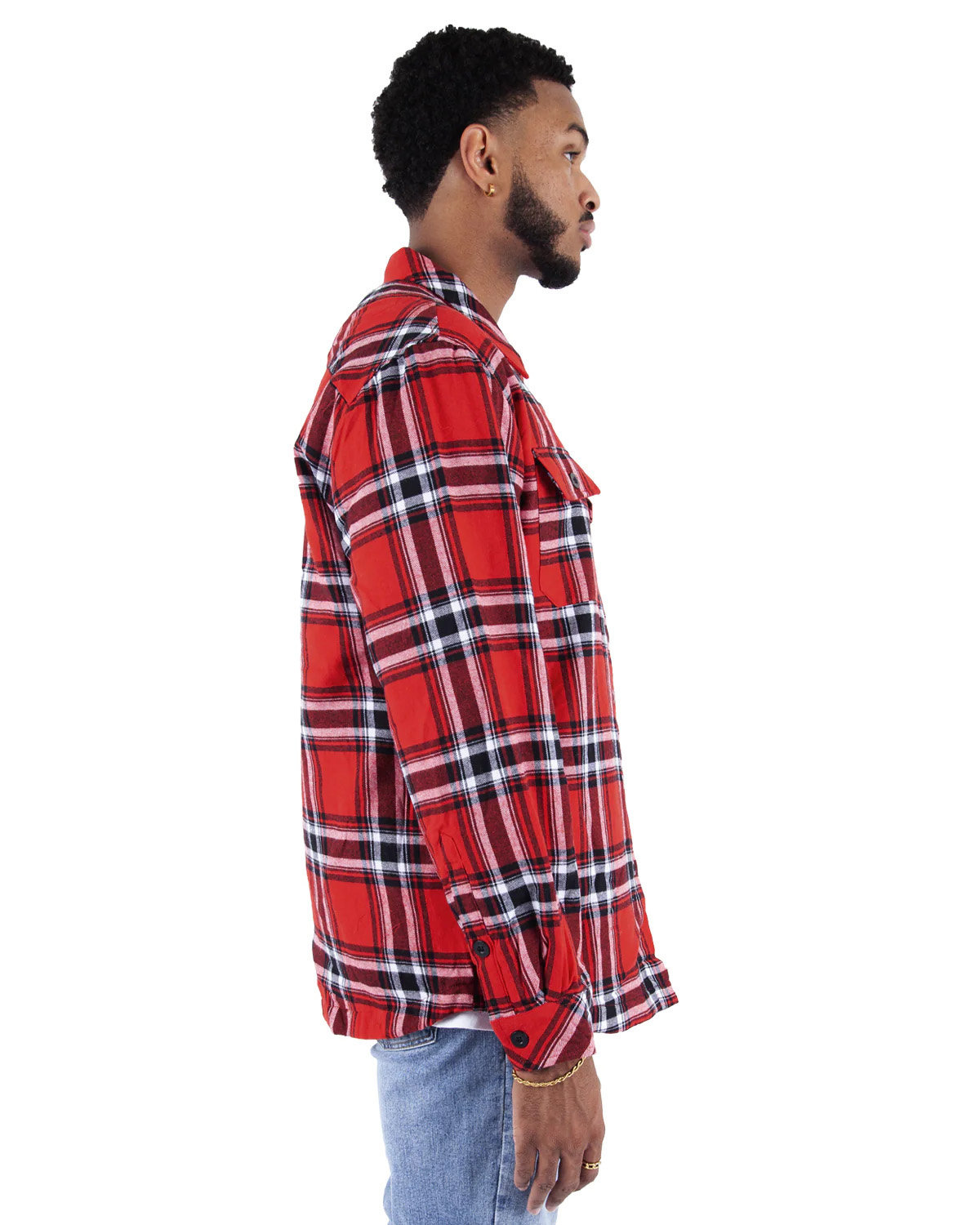 Shaka Wear Men's Plaid Flannel Jacket | alphabroder