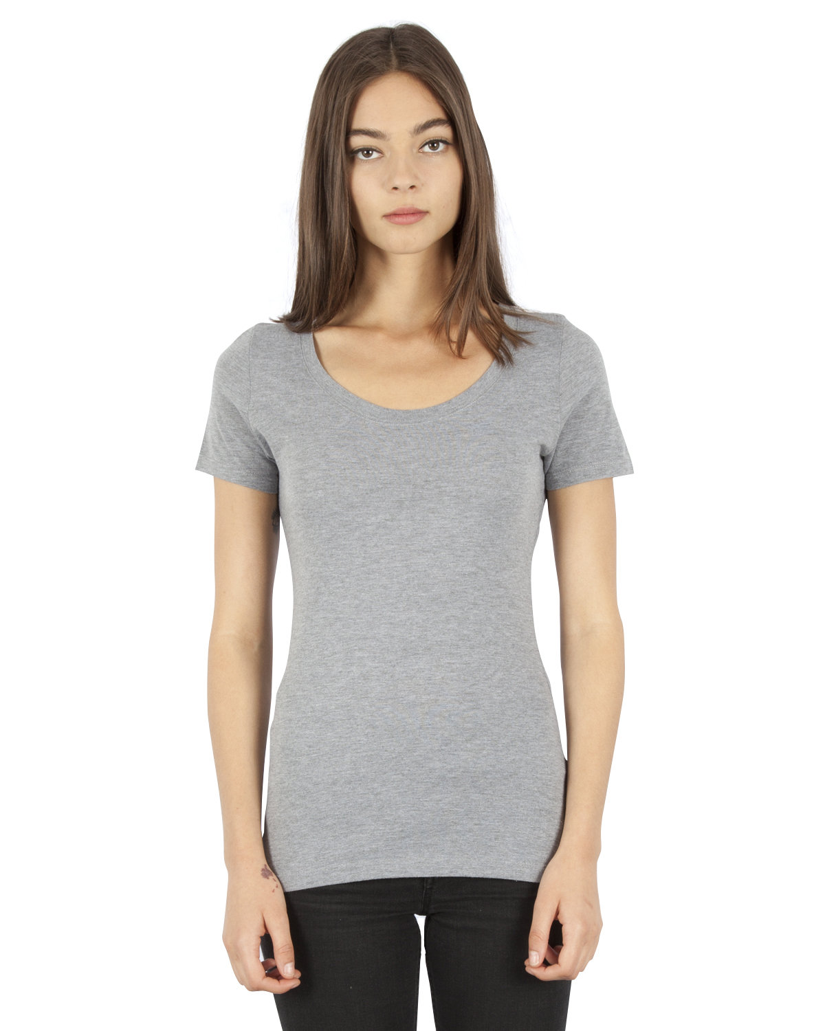 Simplex Apparel Drop Ship Ladies' 4.6 oz. Tri-Blend Scoop Neck T-Shirt ...