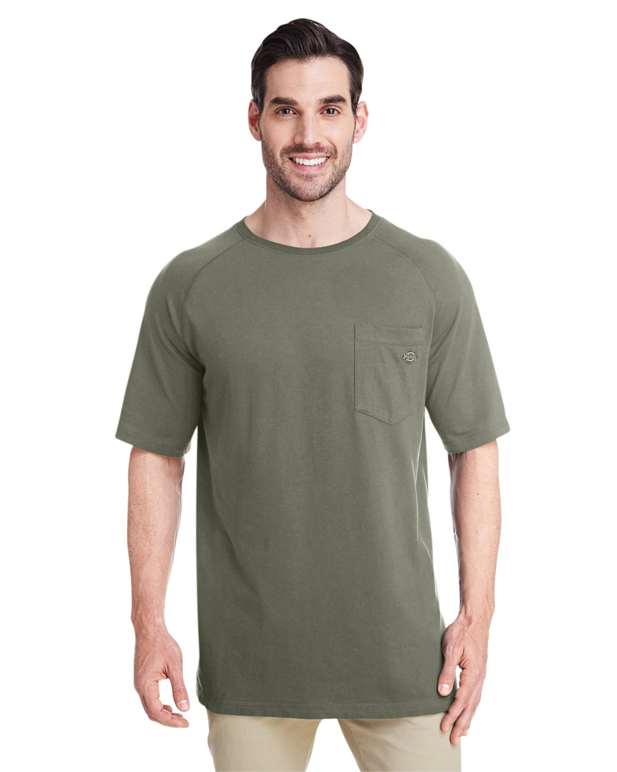 Dickies Men's 5.5 oz. Temp-IQ Performance T-Shirt MOSS GREEN 