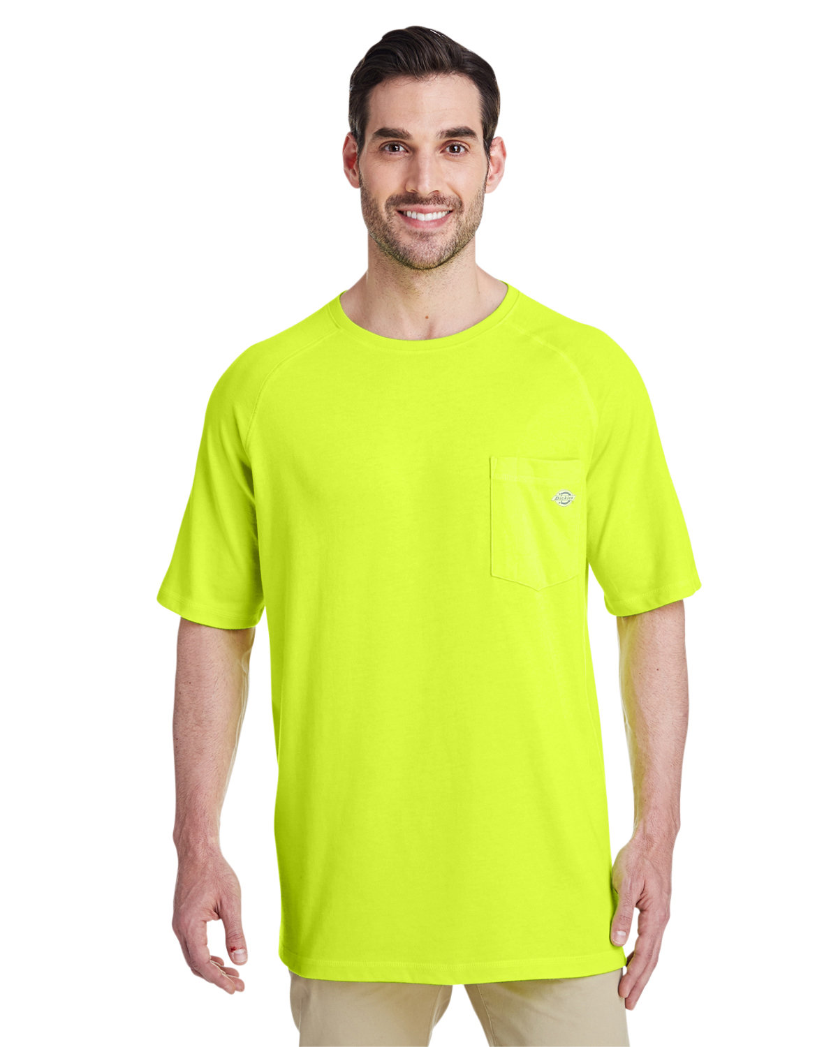 Dickies Men's 5.5 oz. Temp-IQ Performance T-Shirt BRIGHT YELLOW 