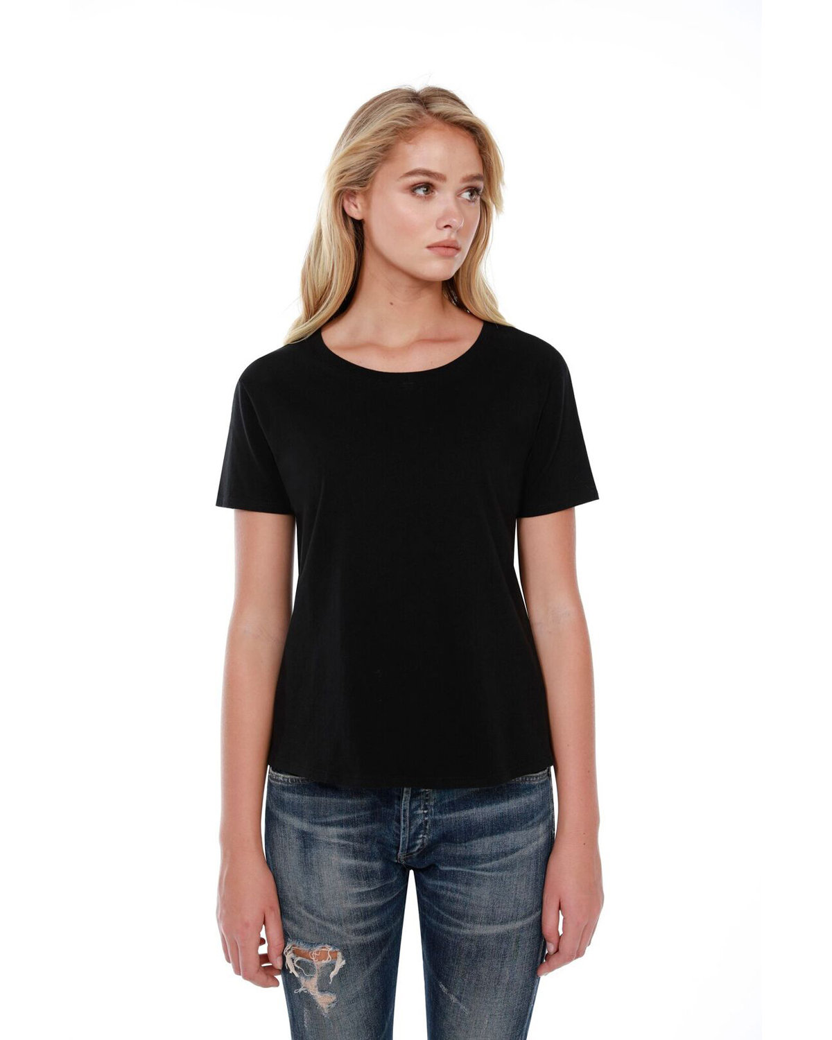 StarTee Ladies' 3.5 oz., 100% Cotton Boxy High Low T-Shirt | alphabroder