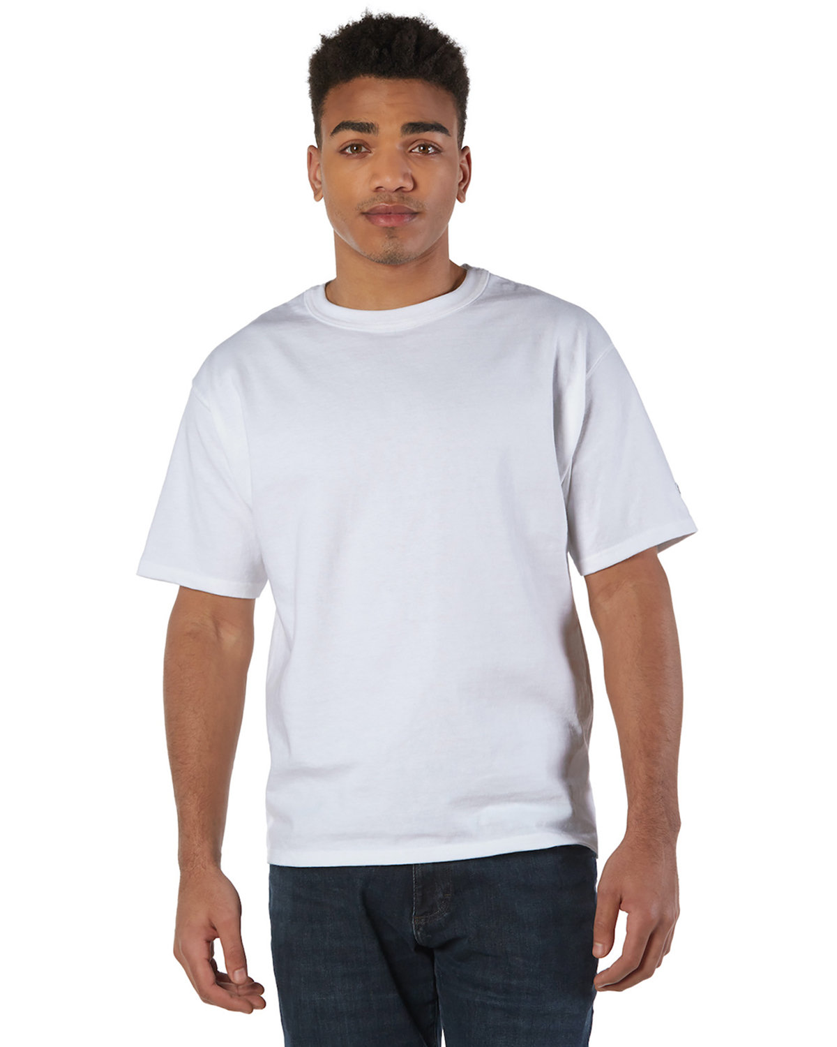 Champion Adult 7 oz. Heritage Jersey T-Shirt WHITE 