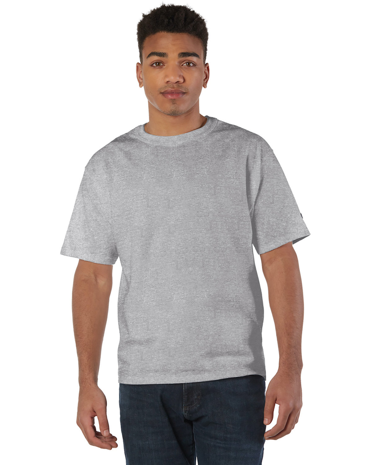 Champion 7 oz., Adult Heritage Jersey T-Shirt oxford gray 