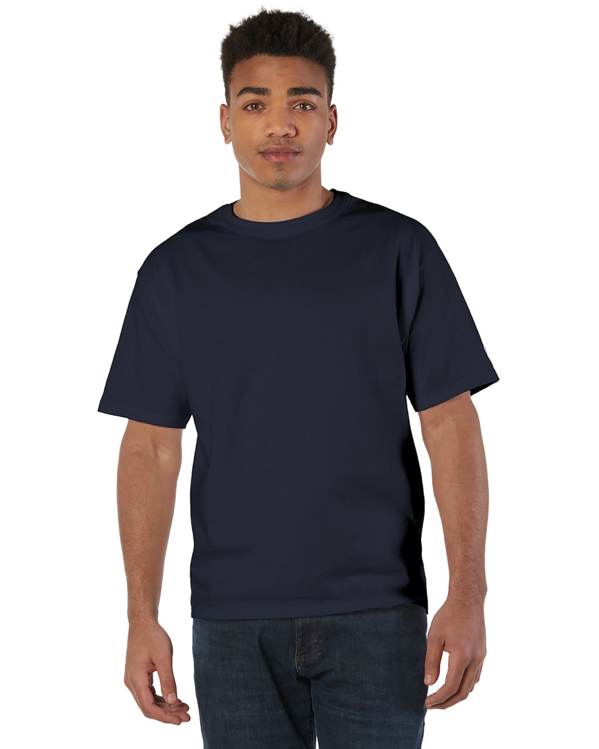 Champion 7 oz., Adult Heritage Jersey T-Shirt navy 