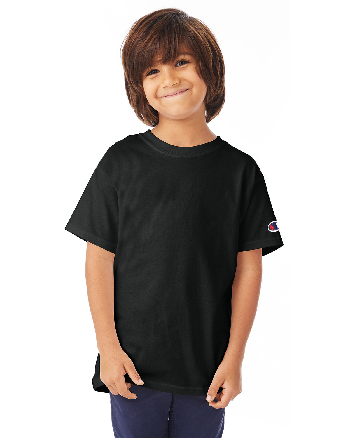 Champion Youth 6.1 oz. Short-Sleeve T-Shirt black 