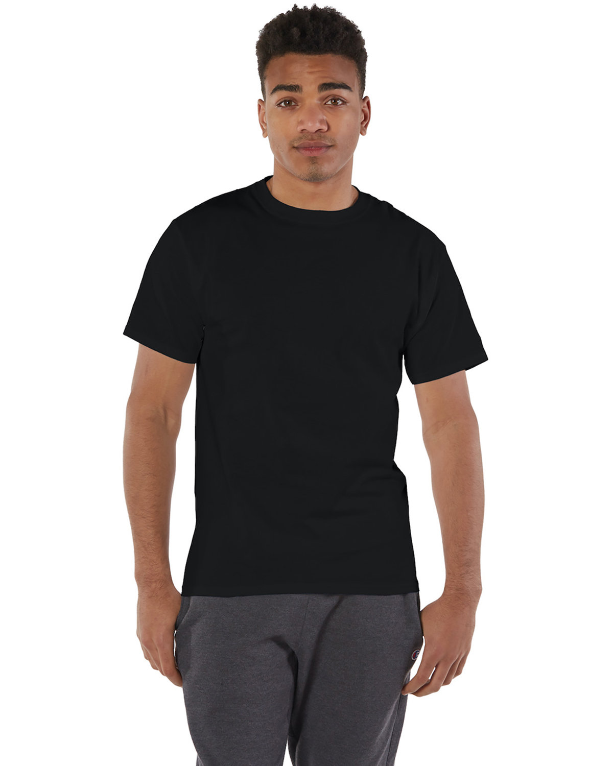 Champion Adult 6 oz. Short-Sleeve T-Shirt BLACK 