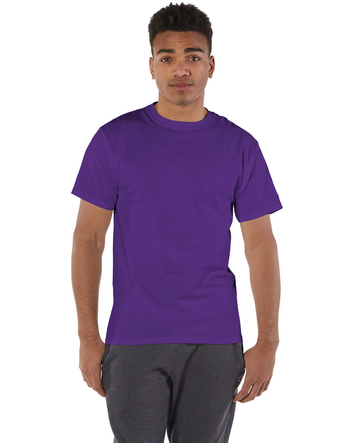 Champion Adult 6 oz. Short-Sleeve T-Shirt purple 