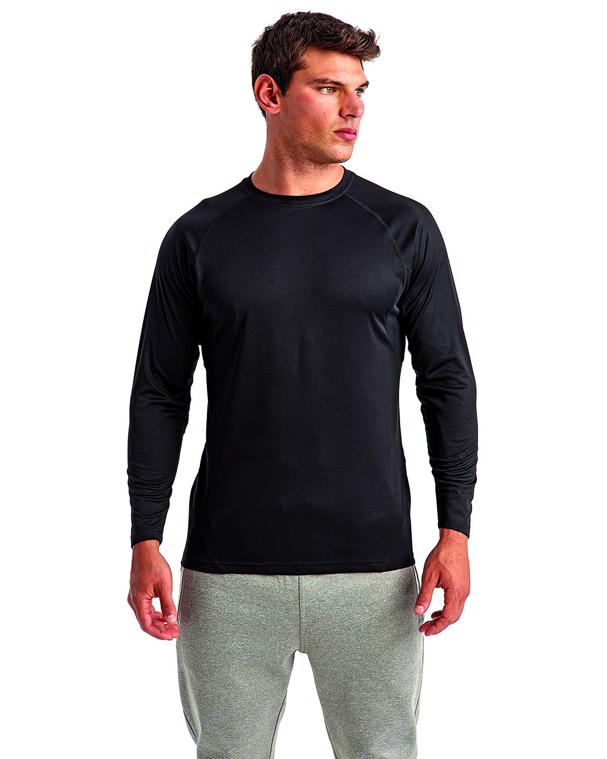 TriDri Unisex Panelled Long-Sleeve Tech T-Shirt | alphabroder