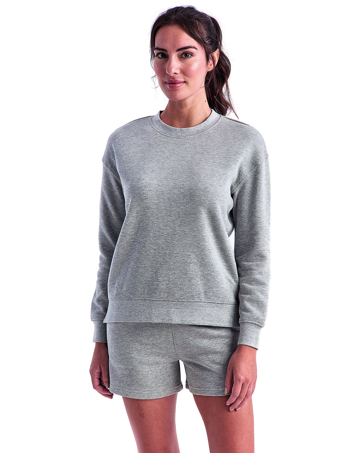 TriDri Ladies' Billie Side-Zip Sweatshirt heather grey 