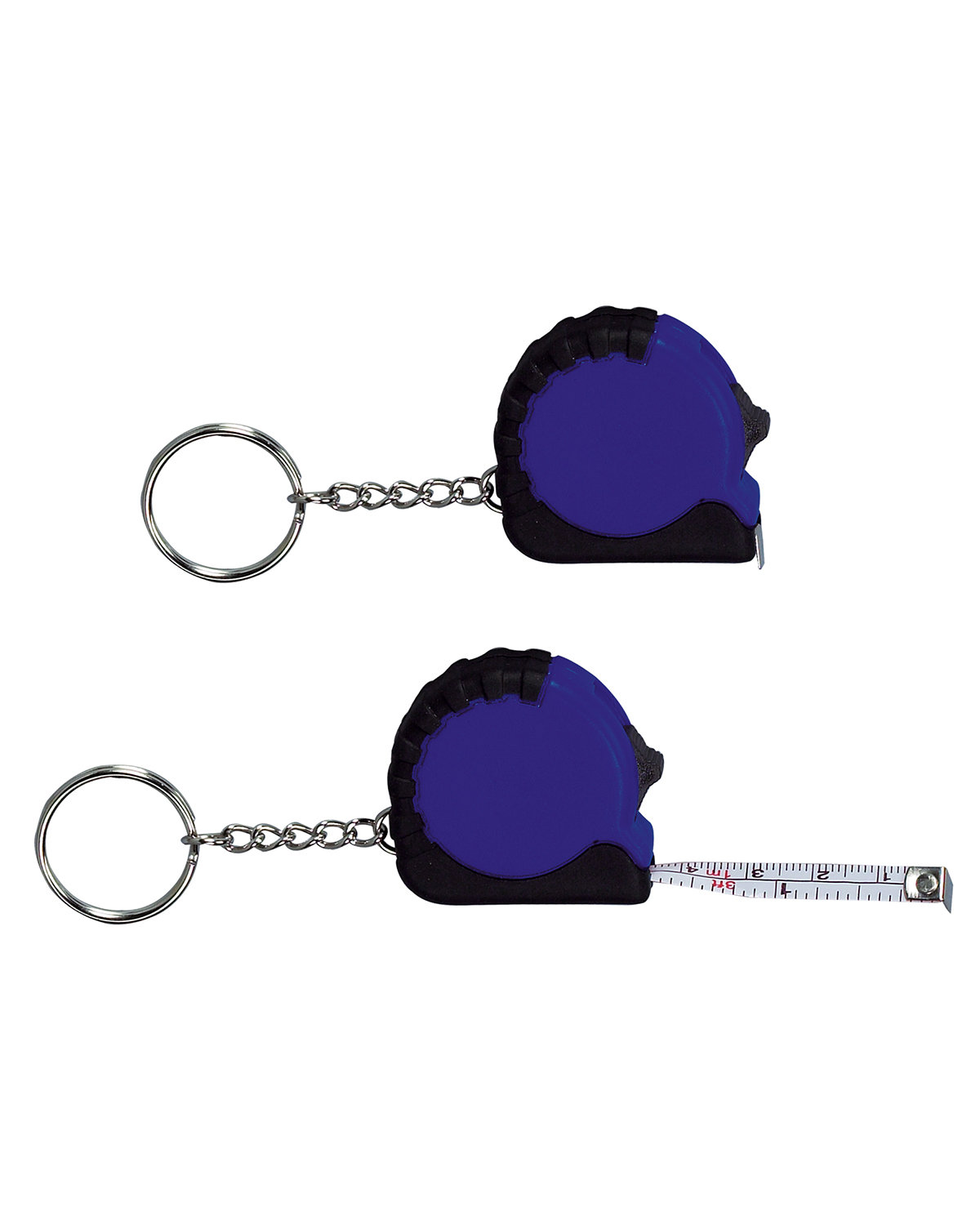 Prime Line Mini Grip Tape Measure Key Chain 3.25' blue 