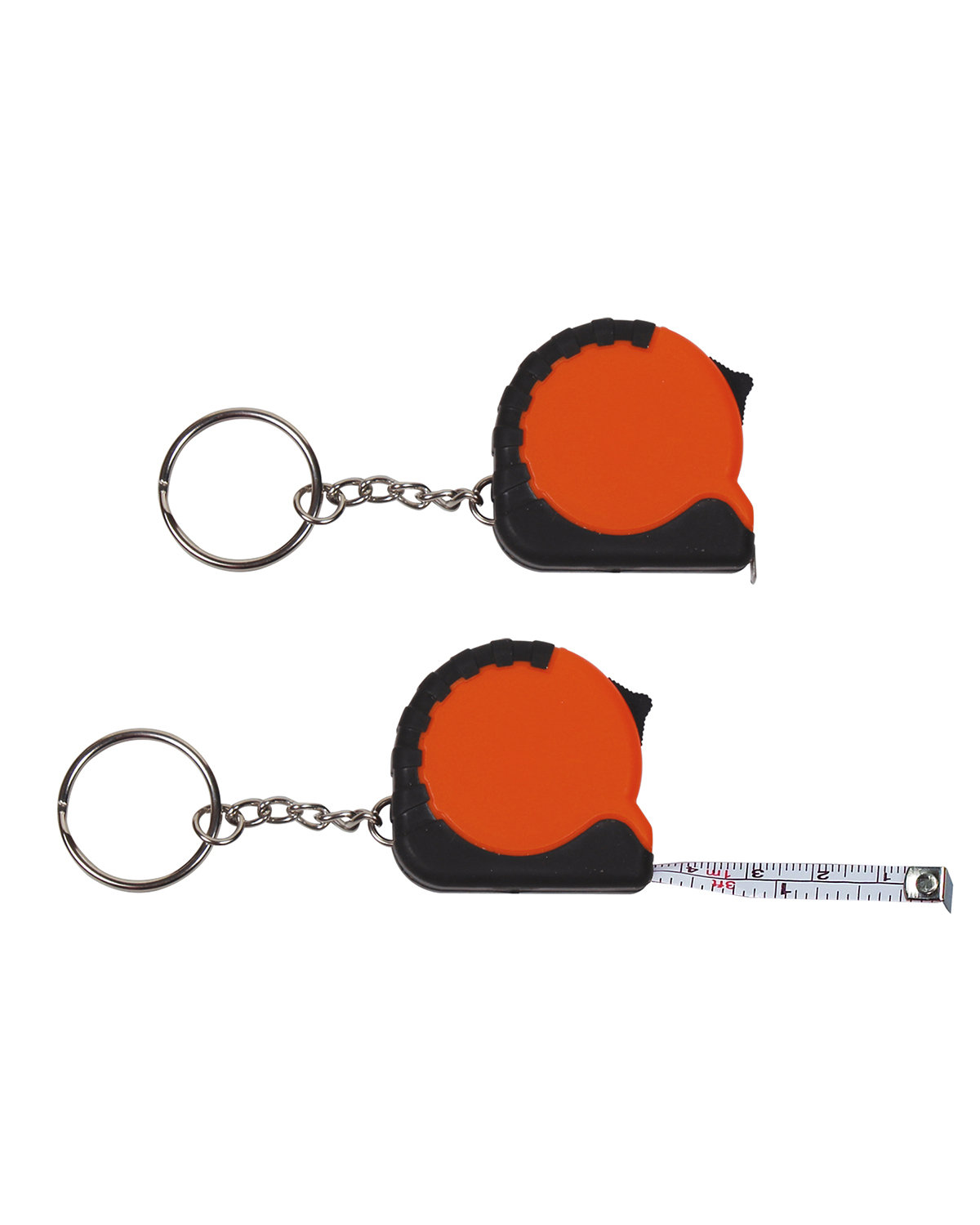 Prime Line Mini Grip Tape Measure Key Chain 3.25' orange 