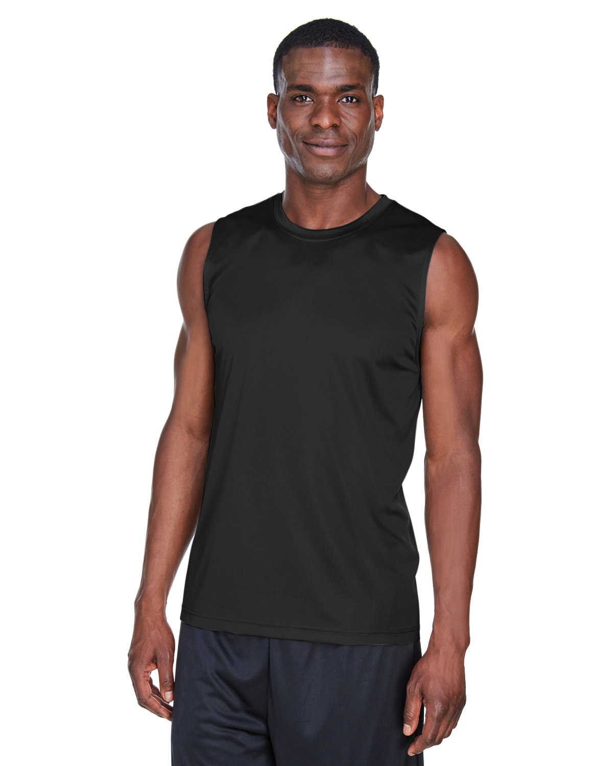 Team 365 Men's Zone Performance Muscle T-Shirt BLACK 