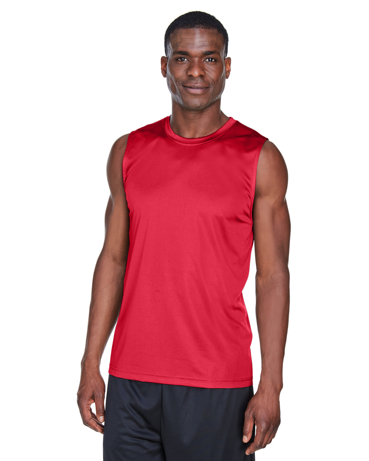 Team 365 Men's Zone Performance Muscle T-Shirt SPORT RED 