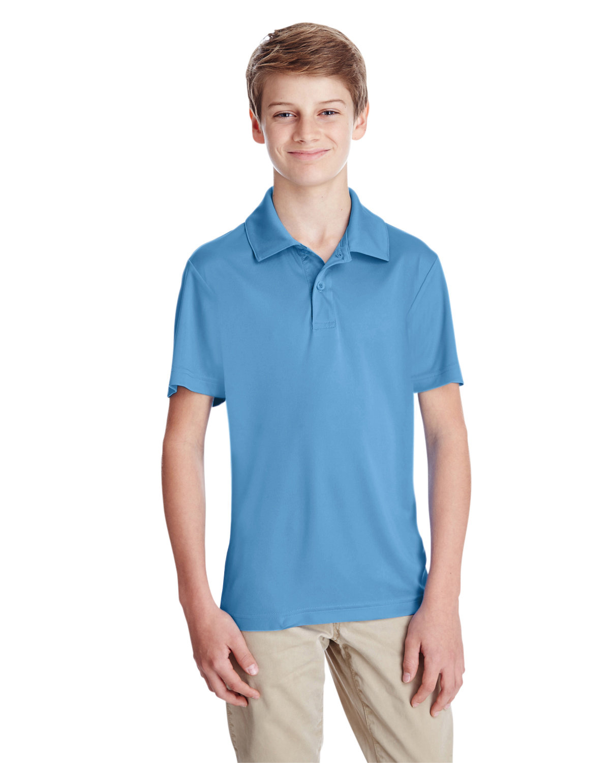 Team 365 Youth Zone Performance Polo SPORT LIGHT BLUE 