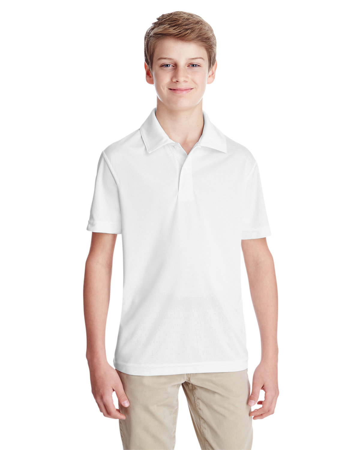 Team 365 Youth Zone Performance Polo white 