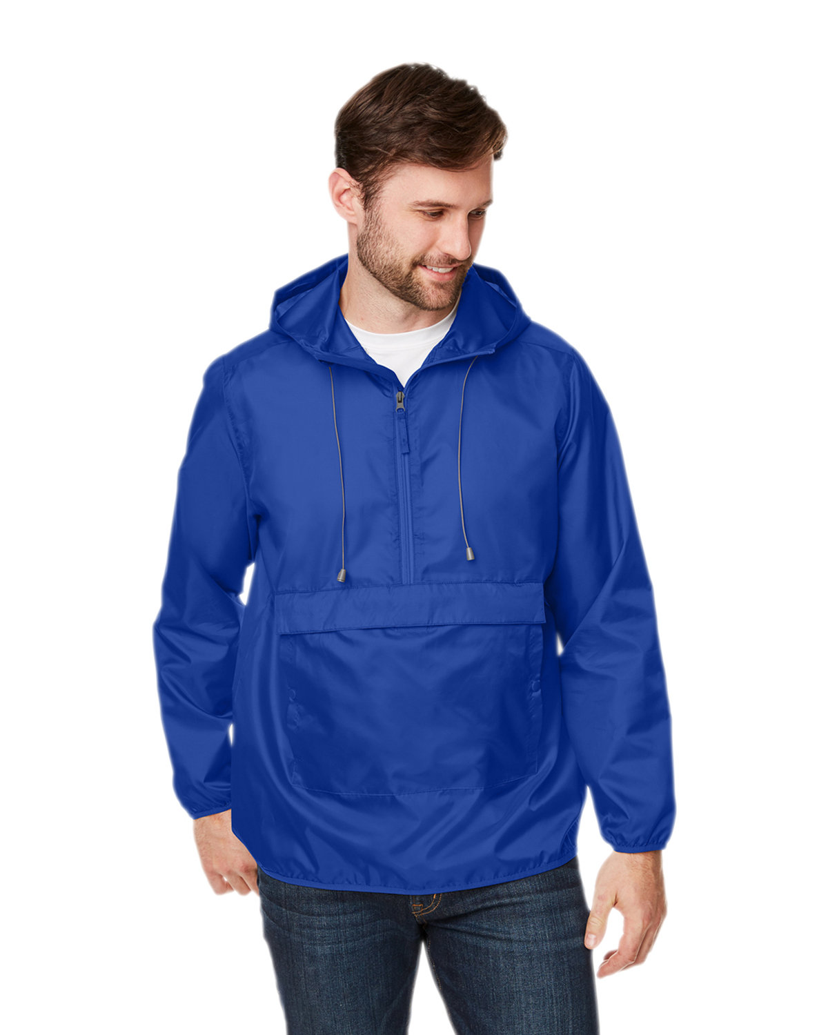 Team 365 Adult Zone Protect Packable Anorak Jacket sport royal 