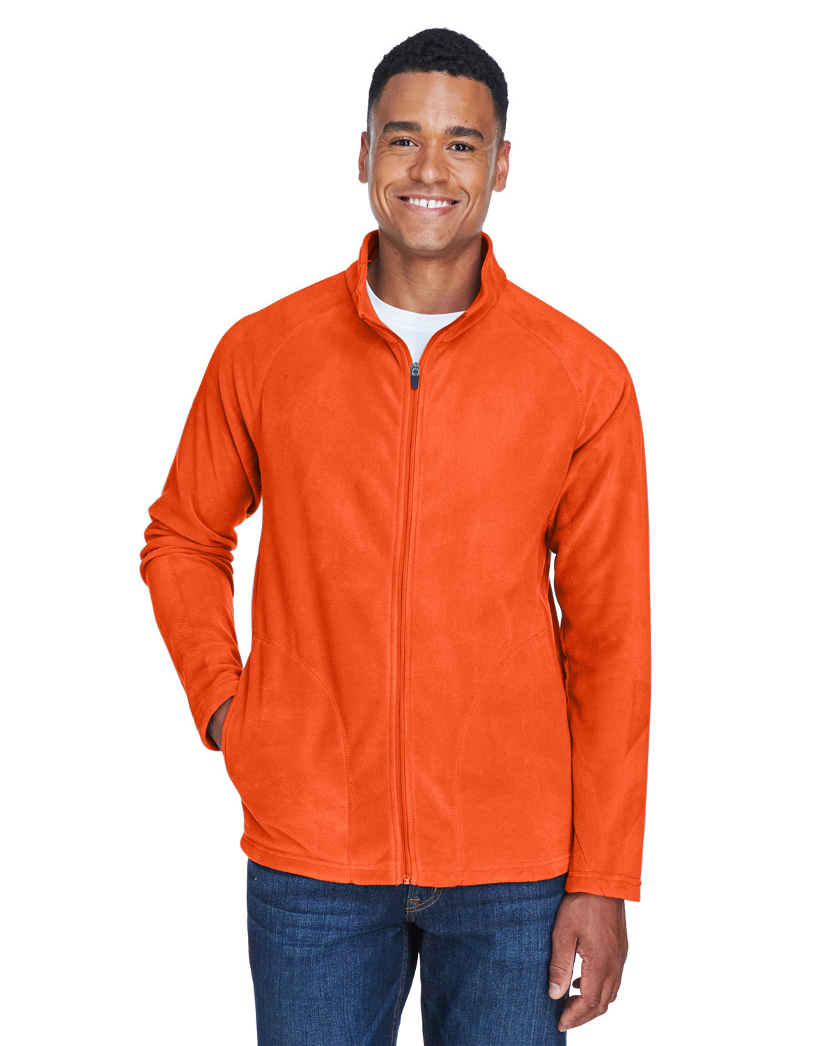 Team 365 Men's Campus Microfleece Jacket sport orange 