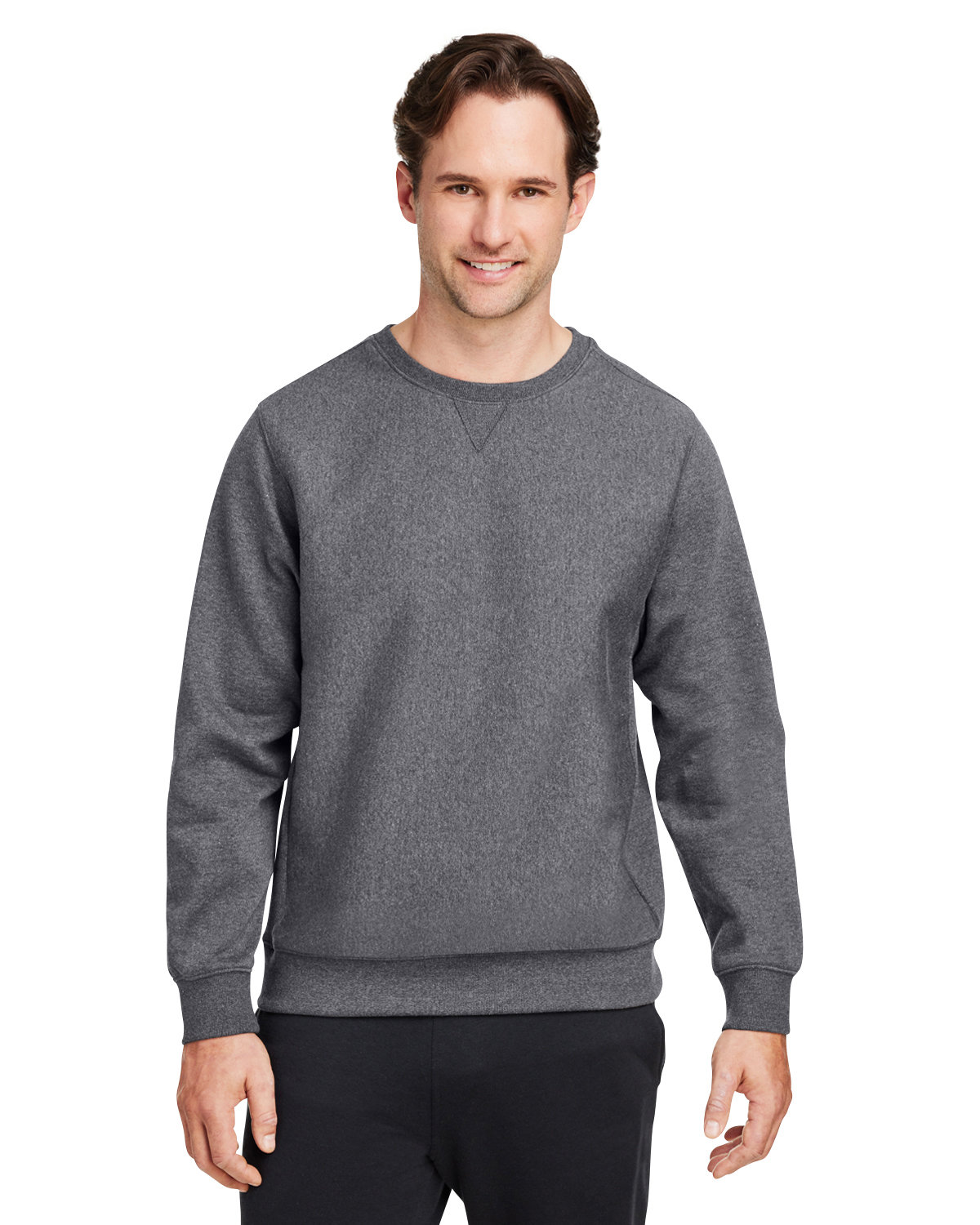 Team 365 Unisex Zone HydroSport™ Heavyweight Sweatshirt dark grey heathr 