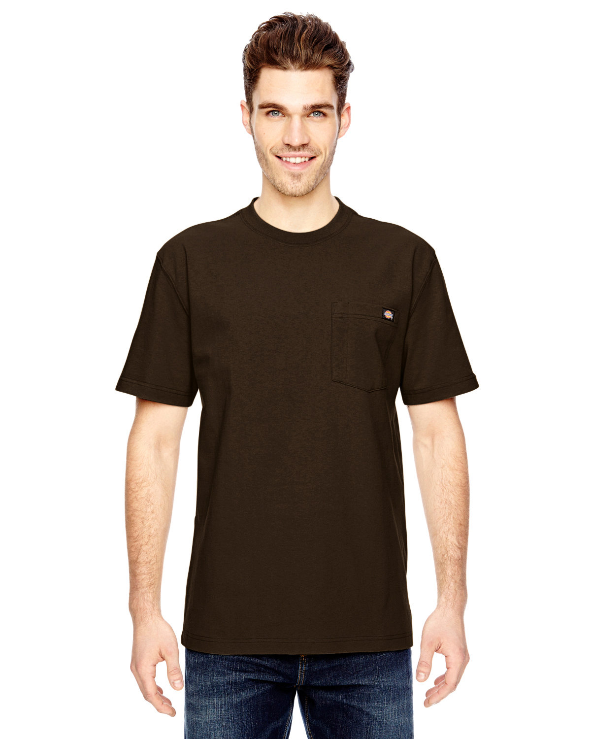 Dickies Unisex Short-Sleeve Heavyweight T-Shirt CHOCOLATE BROWN 