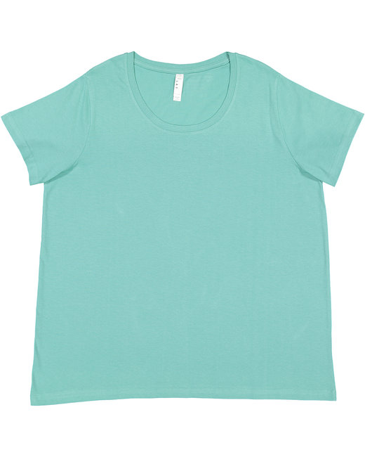 LAT Ladies' Curvy Fine Jersey T-Shirt | alphabroder