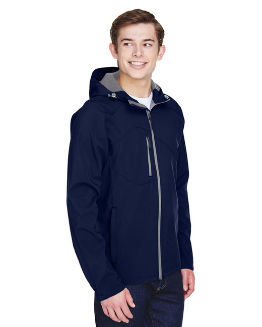 North End Men's Prospect Two-Layer Fleece Bonded Soft Shell Hooded ...