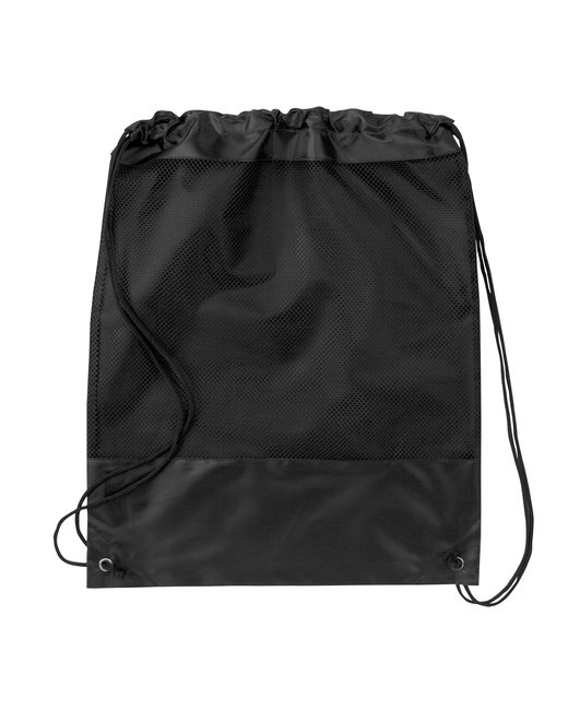 Prime Line Mesh Panel Drawstring Backpack | alphabroder