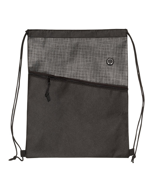 Prime Line Tonal Heathered Non-Woven Drawstring Backpack | alphabroder