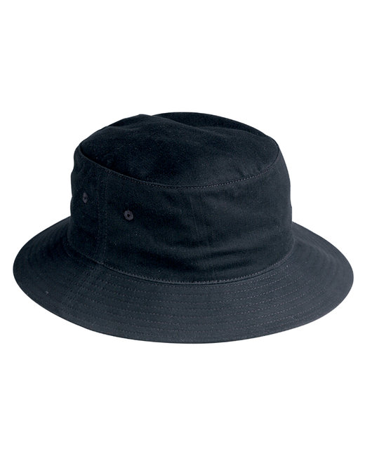 BX003 Big Accessories Casual Cotton Hat Sewn Eyelets Crusher Bucket Cap 