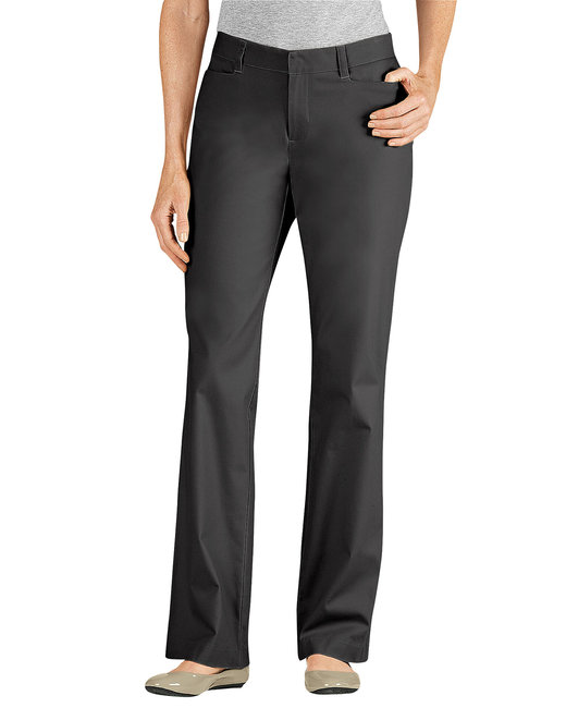 Dickies Ladies' Curvy Fit Straight Leg Flat Front Pant | alphabroder