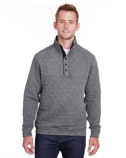J America Adult Quilted Snap Pullover | alphabroder