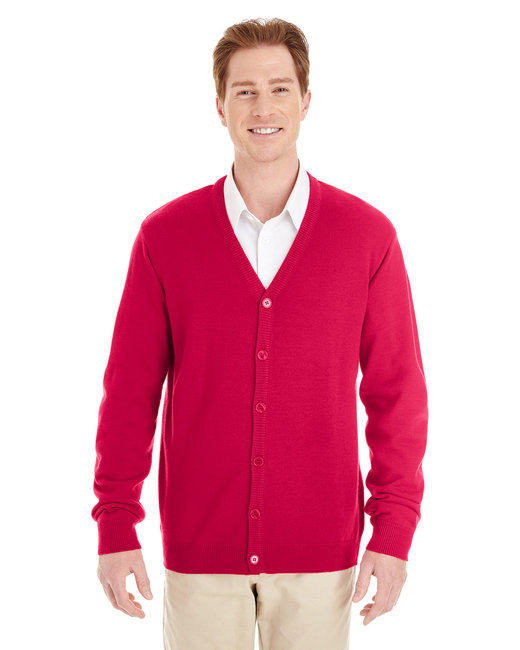 Harriton Men's Pilbloc™ V-Neck Button Cardigan Sweater | alphabroder
