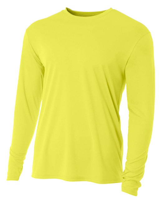 A4 Youth Long Sleeve Cooling Performance Crew Shirt | alphabroder