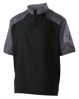 Holloway Unisex Ultra-Lightweight Aero-Tec™ Raider Short-Sleeve Warm-Up Pullover