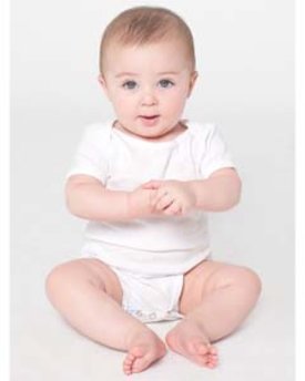 American Apparel Infant Baby Rib Short-Sleeve One-Piece