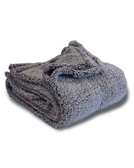 LB 8729 FROSTED SHERPA BLANKET