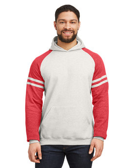 Jerzees Unisex NuBlend Varsity Color-Block Hooded Sweatshirt