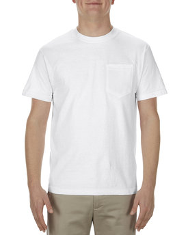 Alstyle Adult 6.0 oz., 100% Cotton Pocket T-Shirt