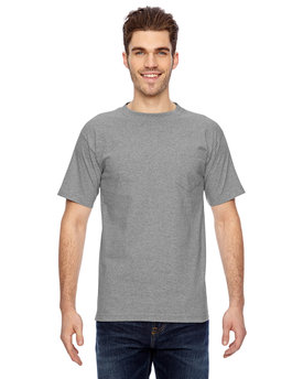 Bayside Adult 6.1 oz., 100% Cotton Pocket T-Shirt