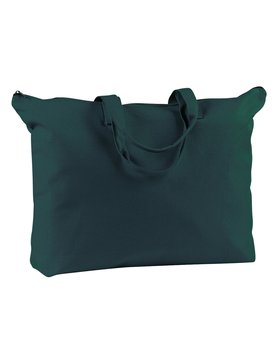 BAGedge 12 oz. Canvas Zippered Book Tote