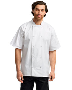 Artisan Collection by Reprime Unisex Studded Front Short-Sleeve Chef