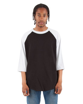 Shaka Wear Drop Ship Adult 6 oz., 3/4-Sleeve Raglan T-Shirt